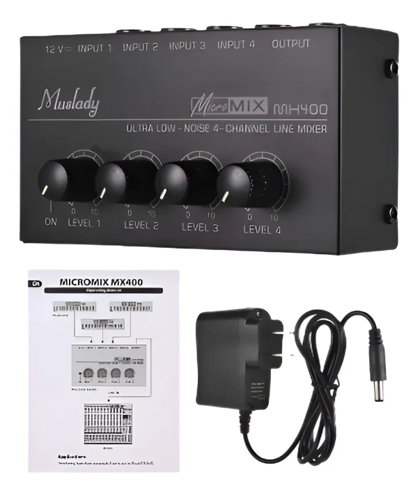 Mini Mixer MX400N De Linea De 4 Canales XP Audio SHOWROOM IVA 10,5%