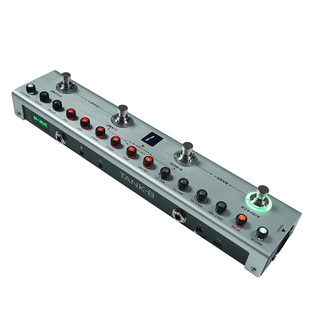 Pedalera Multiefecto Tank-B Para Bajo Audio Usb Irs M-Vave KAIRON IVA 10,5% - Imagen 4