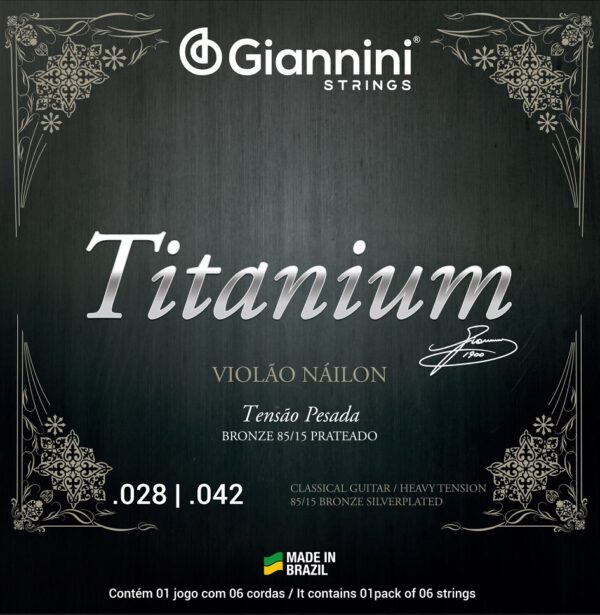 Cuerdas Clasica Criolla GENWTA 85/15 Titanium Alta Tension GIANNINI LA FUSA