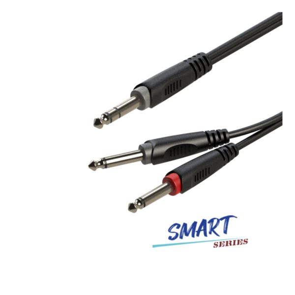 Cable SAYC100L2 Plug 6.35 Mm Estereo A 2 Plug Mono 2 Mts.Roxtone SHOWROOM