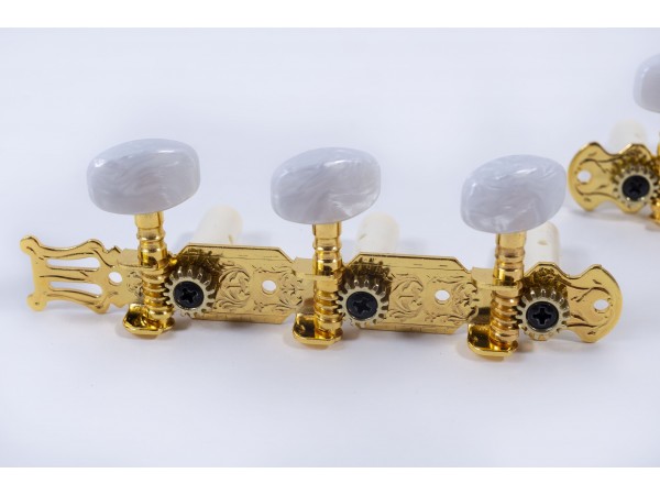 Clavijas CL001D 35mm Dorado Grabado Boton Nacar MATRIX HMG