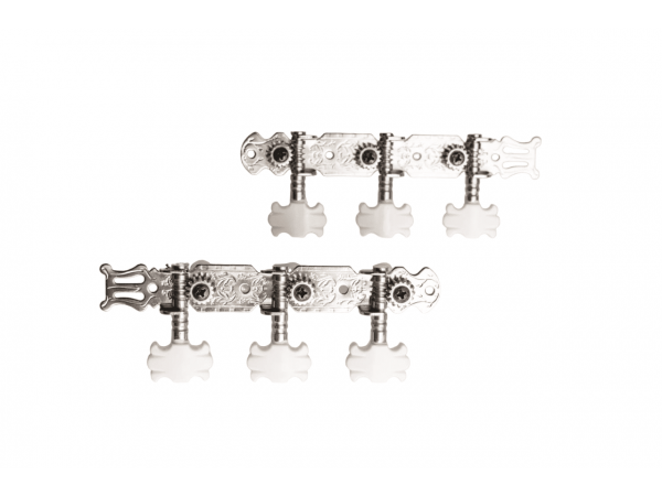 Clavijero CL004 Niquel Grabado Boton Blanco 35mm MATRIX HMG