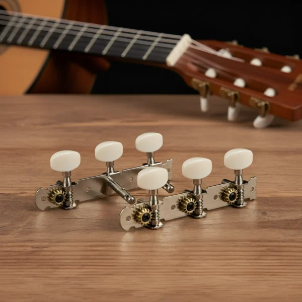 Clavijas MHG401 35mm Para Guitarra Criolla Clasica Paleta Blanca Redtone MAGIC MUSIC