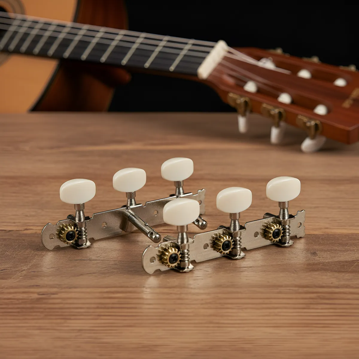 Clavijas MHG401 35mm Para Guitarra Criolla Clasica Paleta Blanca Redtone MAGIC MUSIC
