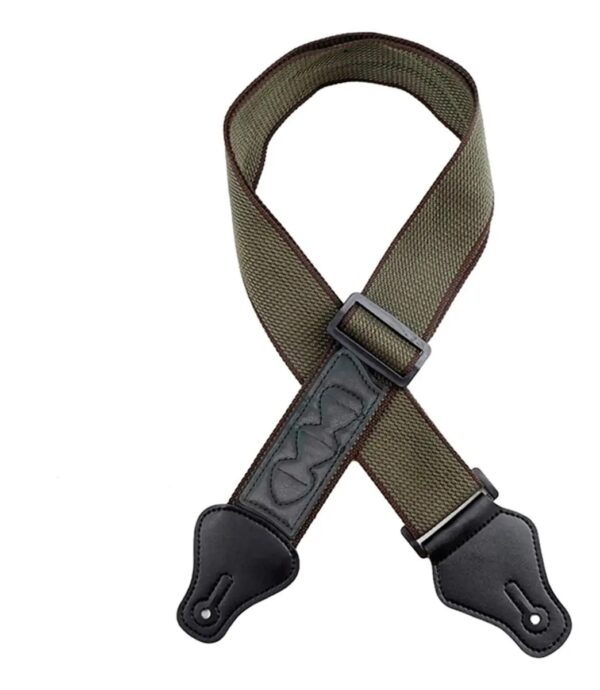 Correa RC04 Para Guitarra O Bajo Verde Oscuro Con Porta Puas Ranger FAMA