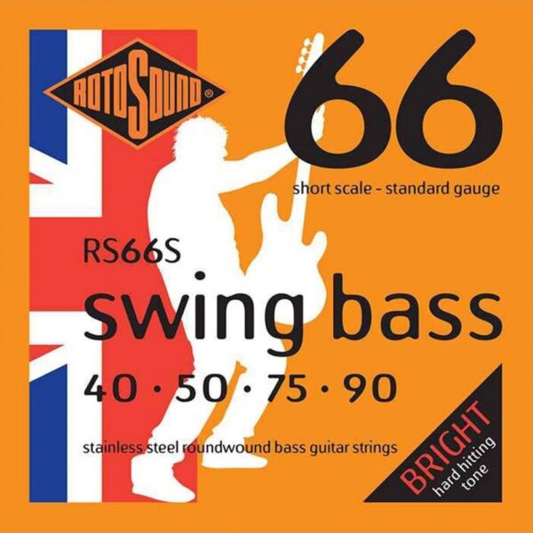 Cuerdas Para Bajo RS66S De 4 Cuerdas Escala Corta Swing Bass 40-90 ROTOSOUND BREYER