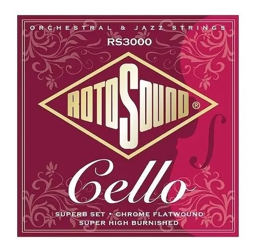 Cuerdas De Cello RS3000 Chrome flatwound Profesional ROTOSOUND BREYER