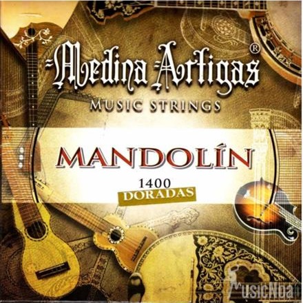 Cuerdas P/Mandolina 1400/10 Doradas 10 Cuerdas Medina Artigas BASE
