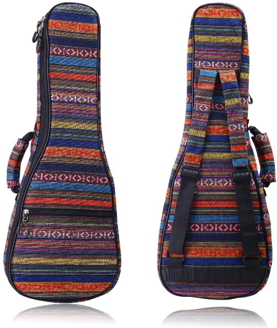 Funda Acolchada Para Ukelele Soprano Sublimada De Tela MI RAZA