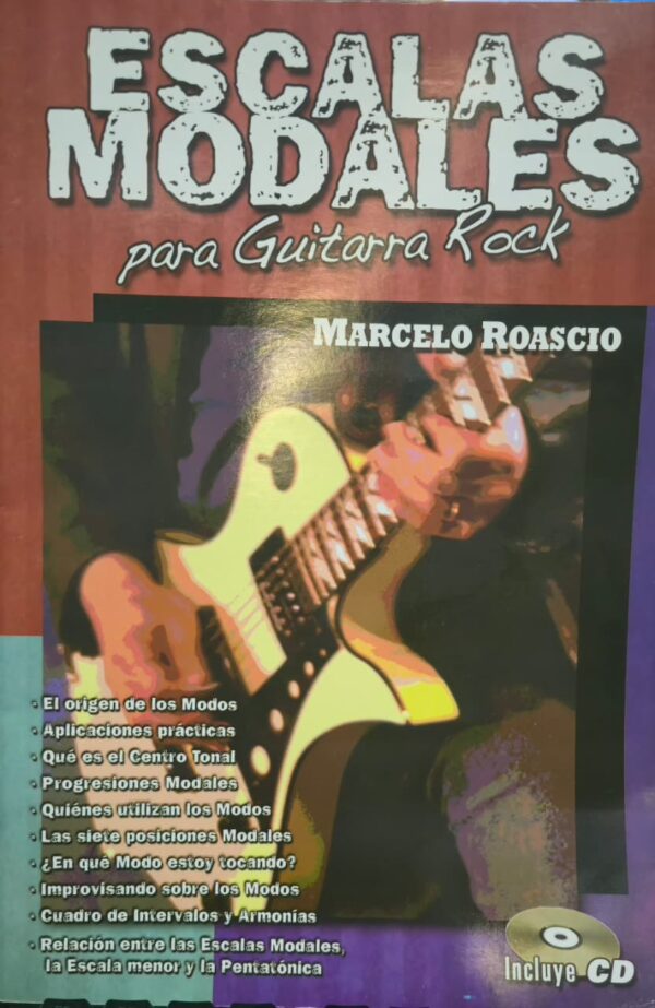 Libro Escala Modales Para Guitarra Rock C/CD Marcelo Roascio ALEYMAR