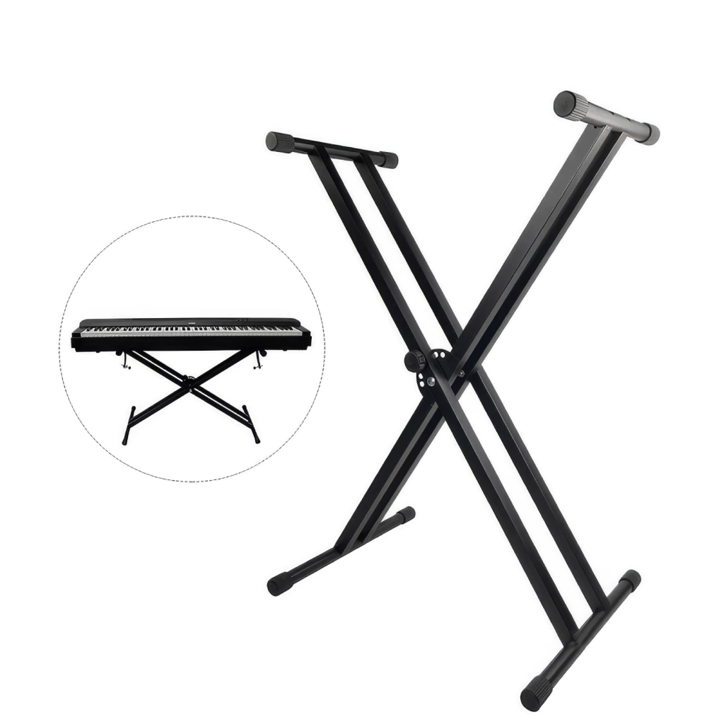 Pie Soporte Tijera Simple ST2 Plegable Pata Doble Para Organo Teclado Piano MODUL-LOK MAGIC MUSIC - Imagen 2