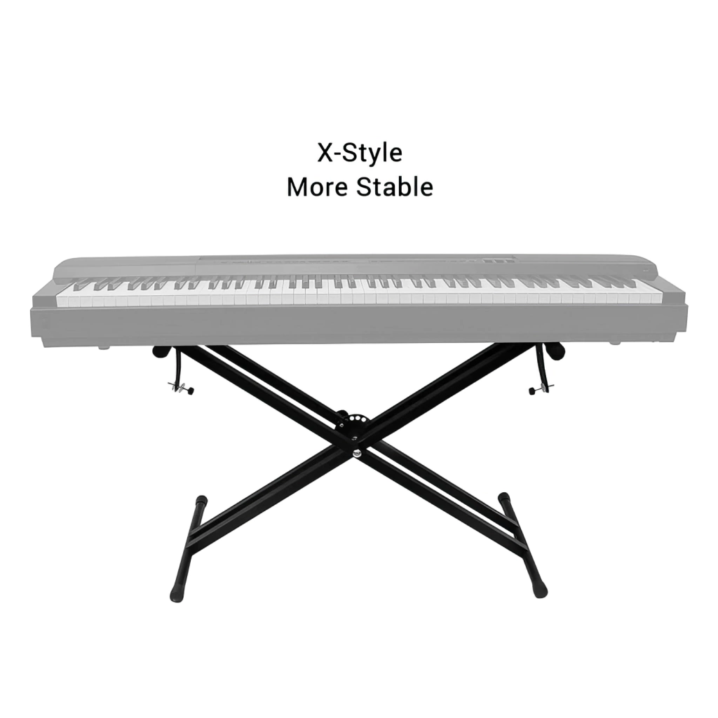 Pie Soporte Tijera Simple ST2 Plegable Pata Doble Para Organo Teclado Piano MODUL-LOK MAGIC MUSIC - Imagen 3