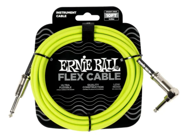 Cable Flex P06465 3 Mts Verde P/Instrumentos Ernie Ball FAMA