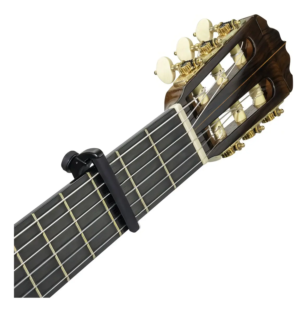 Capo Transporte PW-CP-19 Para Guitarra Clasica/Acustica Hasta 12 Cdas Pro Plus Color Negro Daddario XPRO - Imagen 3