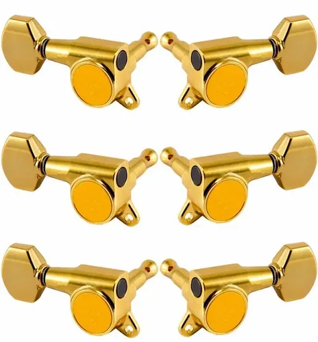 Clavijas Para Guitarra M2001 3+3 Dorado Tipo Gotoh Blindado KD LA FUSA