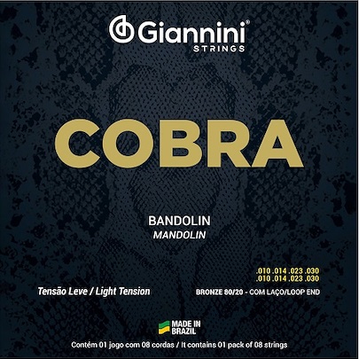 Cuerdas Mandolina CM82L Acero Bronce80/20 GIANNINI XPRO