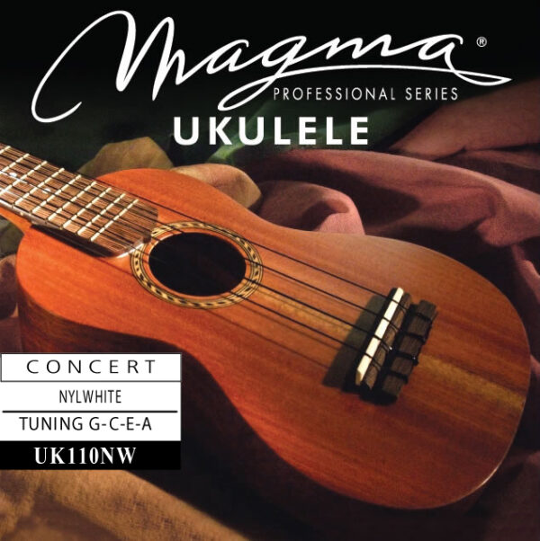 Cuerdas Ukelele UK110NW Concierto Hawaiian Nylwhite MAGMA