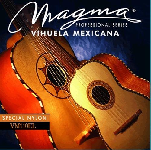 Cuerdas Vihuela Mexicana VM110EL 5C. Microentorchadas Magma BASE
