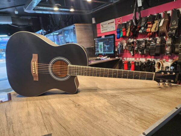 Guitarra Acústica AGM1 Con Corte Negra TEXAS ALEYMAR