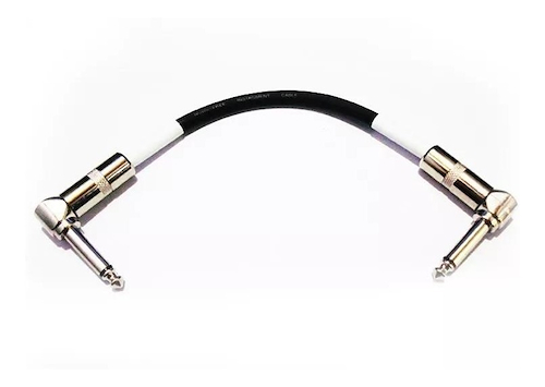 Cable Interpedal CN180 Neon Plug 1/4 Ang. - Plug 1/4 Ang. X 0,30 Cms. X Unidad Kwc BASE