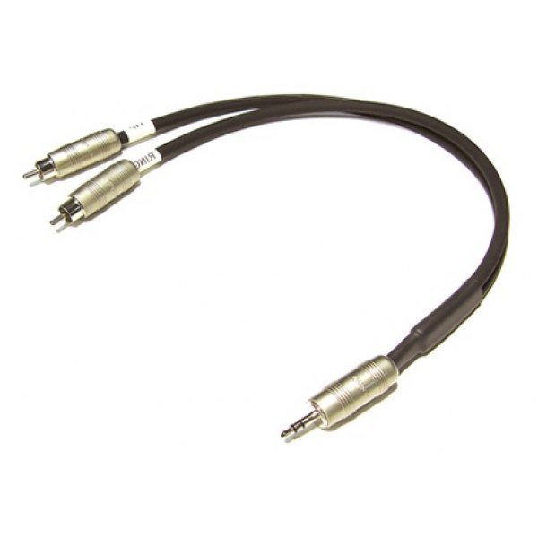 Cable Y-364-PRL10FT 2 Rca A Miniplug Metal 3 Mts. Kirlin LA FUSA