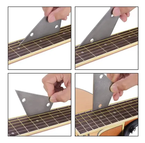 Herramienta ESCUAD De Nivelación De Trastes De Acero Inoxidable Para Guitarras Y Bajos Eléctricos CAMBO