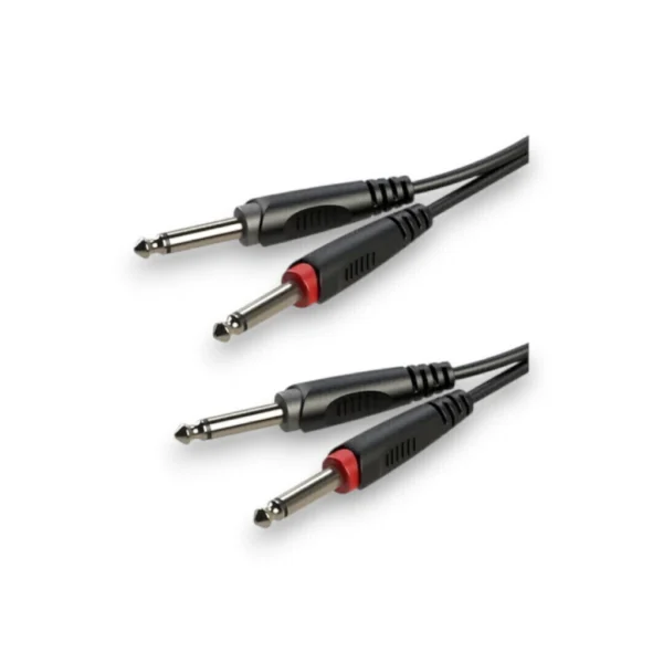 Cable SACC100L3 2 Plug Macho 6,5mm A 2 Plug Macho 6,5mm 3 Mts. Roxtone SHOWROOM
