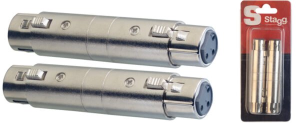 Ficha Conector Adaptador ACXFXFH XLR Hembra A XLR Hembra – X Unidad Stagg MJ MUSIC