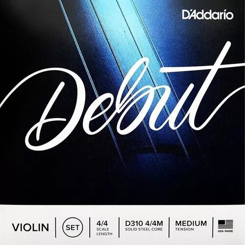 Cuerdas P/Violin 4/4 D310 4/4M DEBUT Tension Media Daddario ALEYMAR