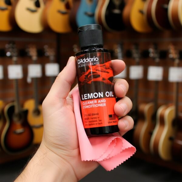 Aceite Limpiador De Limon PW-LMN P/Diapasón De Guitarra/Bajo Daddario ALEYMAR