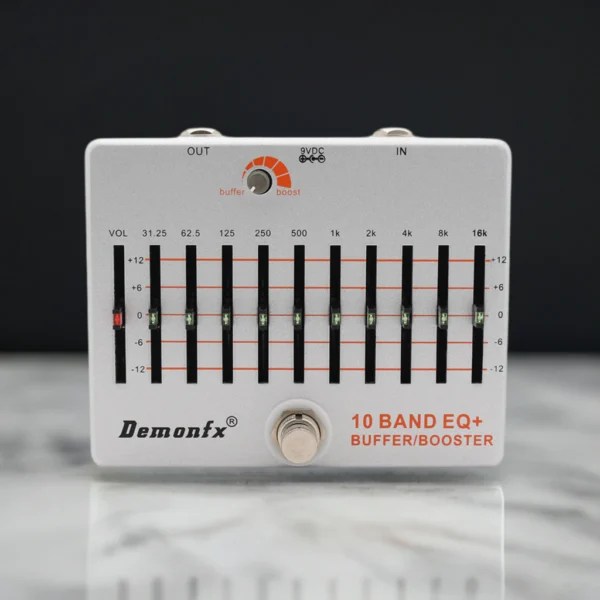 Pedal Buffer Booster Equalizador Grafico 10 Bandas DemonFx KAIRON IVA 10,5%