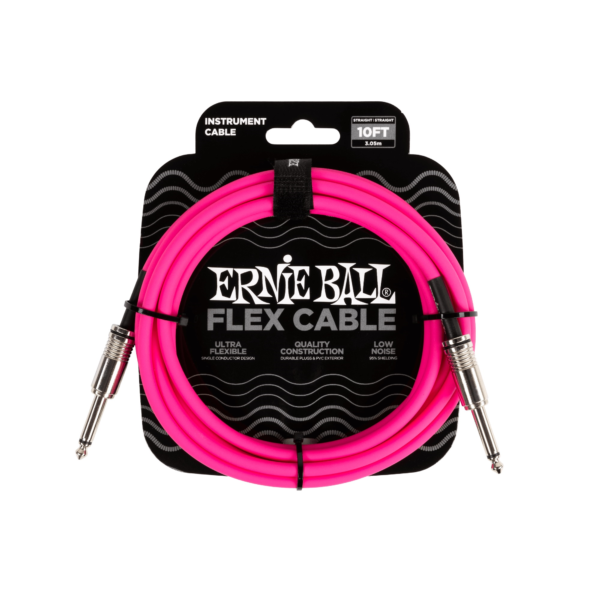 Cable Flex P06413 3 Mts Rosa P/Instrumentos Ernie Ball FAMA