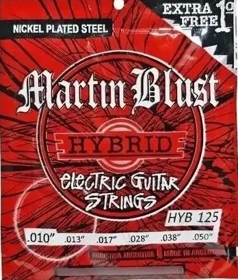 Cuerdas Electrica HYB125 .010-.050 Hibrida Martin Blust ARVILLA