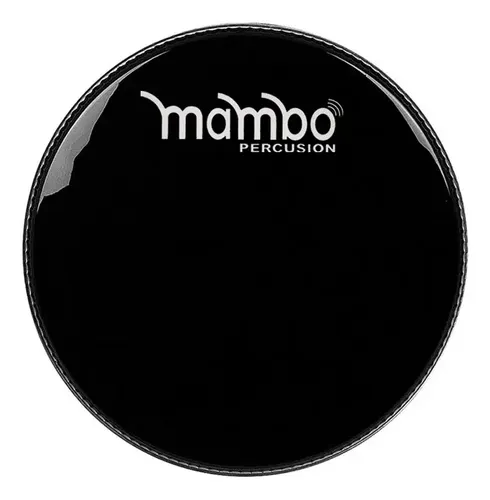 Parche 22" Negro Liso Importado Mambo LA FUSA