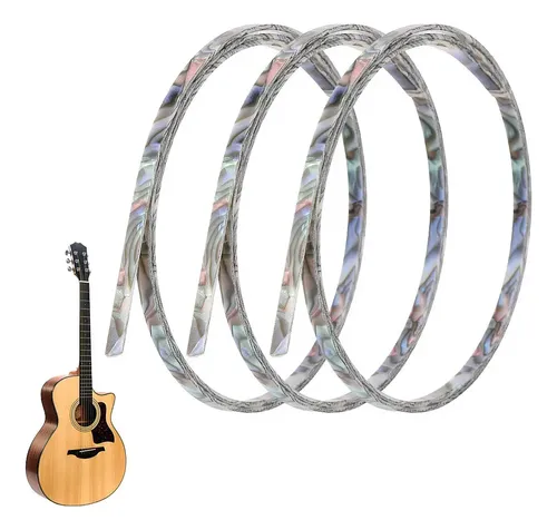 Cenefa De Perfil De Plástico ABS Para Ribeteo De Guitarra Acustica Multicolor / 1650 x 6 x 1.5 mm X Unidad CAMBO