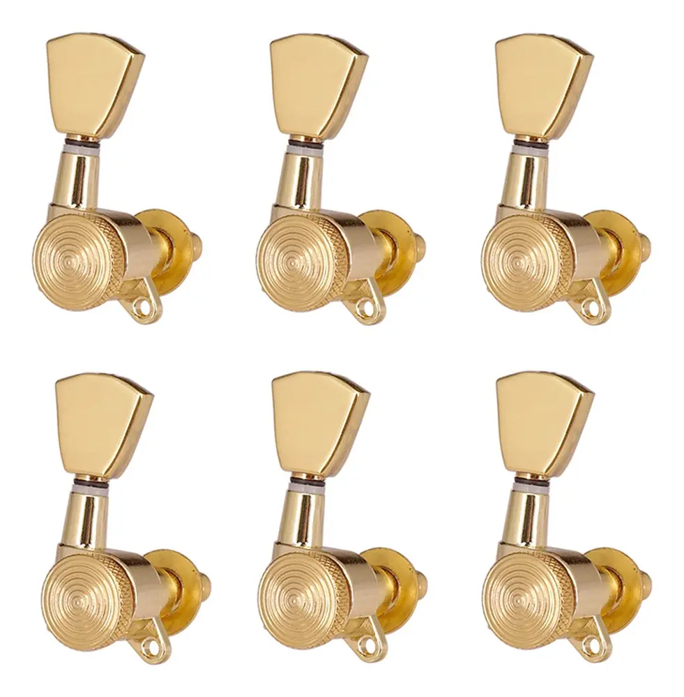 Clavijas Blindadas MH22 T/Gotoh 6L Doradas Doble Afinacion Para Guitarra CAMBO - Imagen 2