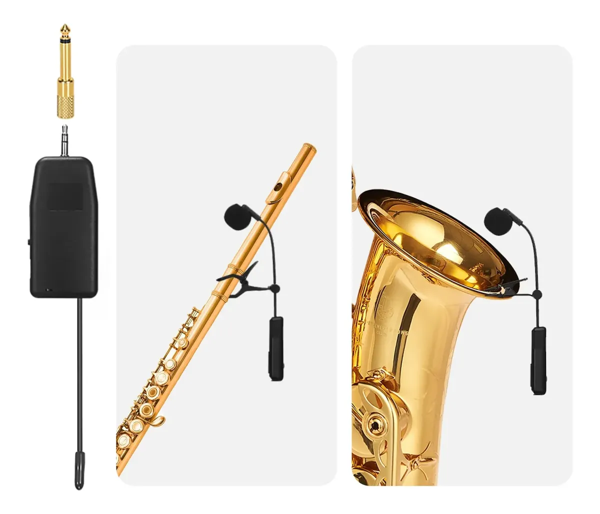 Micrófono Inalámbrico WSMIC2 Para Instrumentos De Vientos 2.4G Para Saxofón, Trompeta, Trombón, Etc CAMBO - Imagen 2