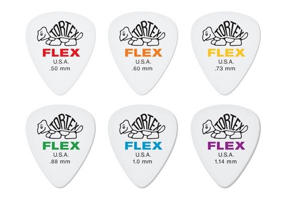 Púa Tortex Flex Jazz III .060-.073-.088-1.00-1.14mm Jim Dunlop MUSIC SOLUTIONS