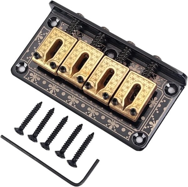Puente Para Bajo 4 Cuerdas PTB Dorado Labrado CAMBO